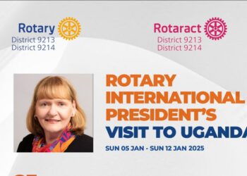 Rotary International President to Uganda from January 5th to January 12th, 2025
