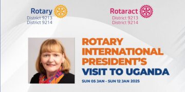 Rotary International President to Uganda from January 5th to January 12th, 2025